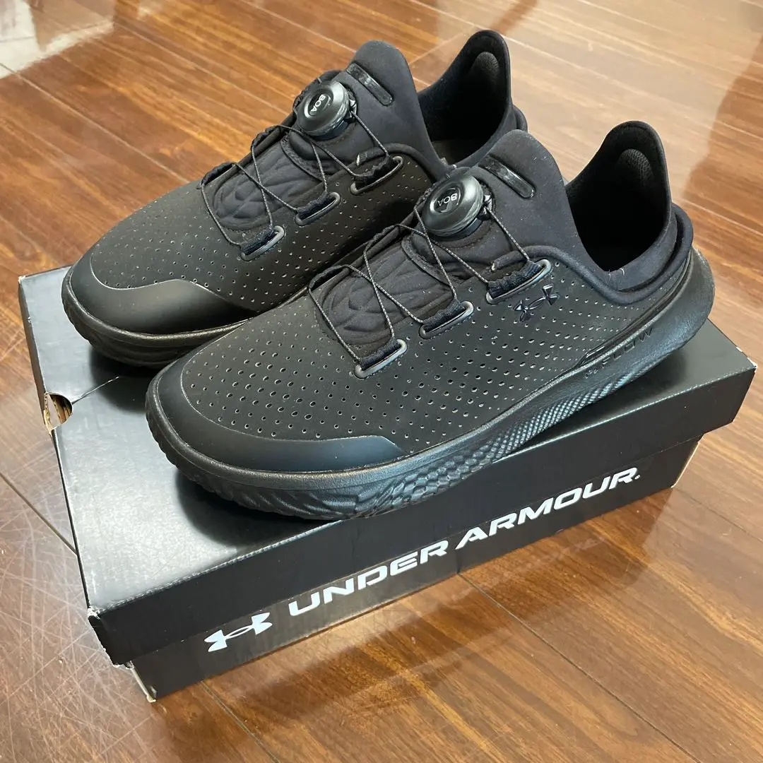 【箱なし】UA スリップスピード BLACK/WHITE 30.0㎝ 新品未使用 50582052503D_11.jpg