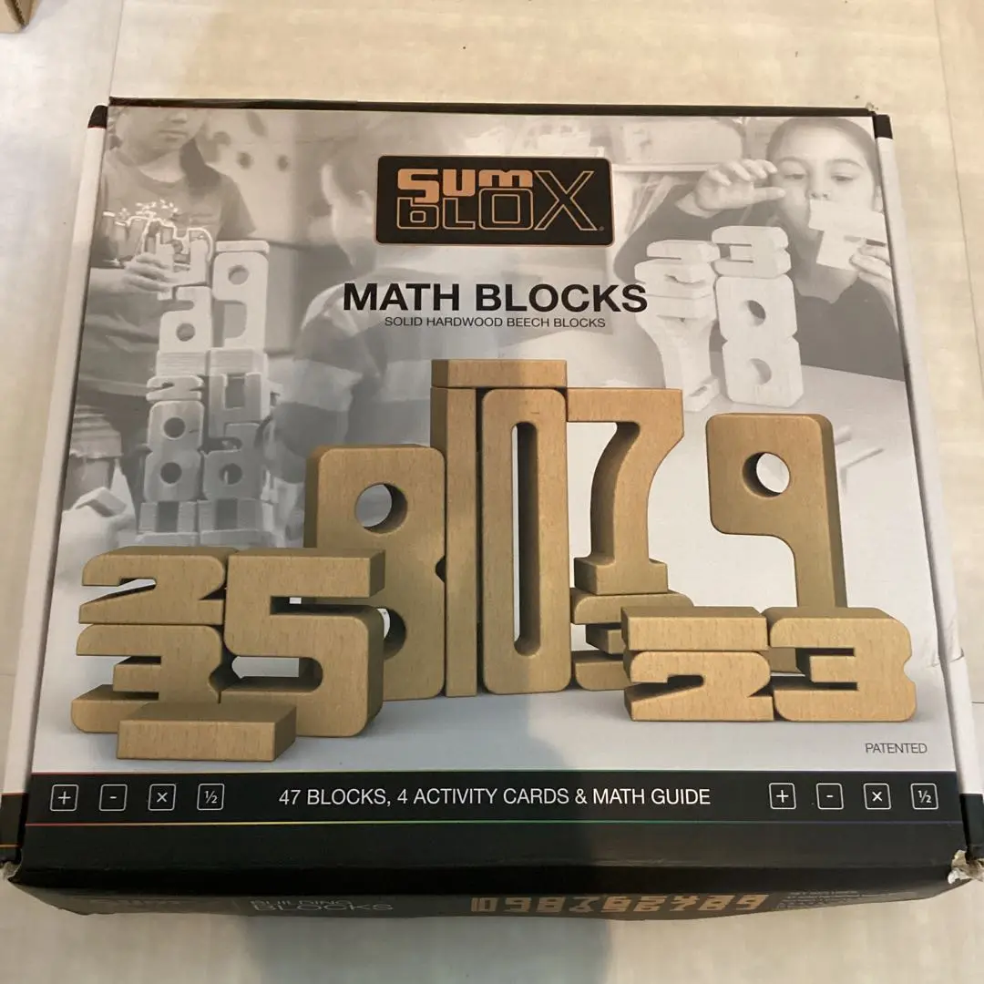 sumblox サムブロックス　大きいサイズの方 SumBlox サムブロックス木製数字ブロック（大きいサイズ