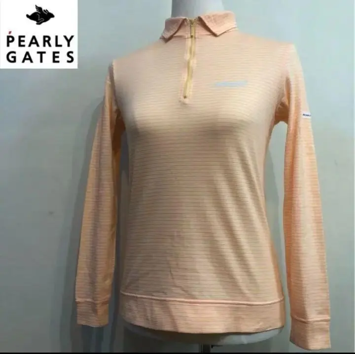 Thumbnail of PEARLY GATES Long Sleeve Golf Wear for Women, Orange, Size 1