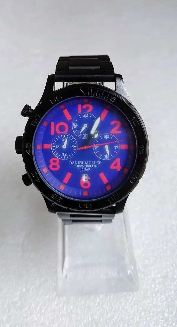 【未使用品】DANIEL MULLER クロノグラフ限定品10気圧防水ケース付き 2025年最新】ダニエルミュラー 腕時計の人気アイテム - メルカリ