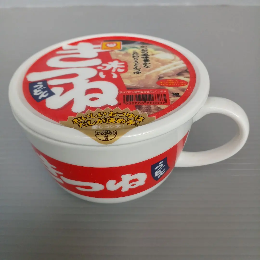 Thumbnail of Maruchan Red Kitsune Udon with Lid Mug Cup Toyo Suisan, Discreet Shipping, Ceramic