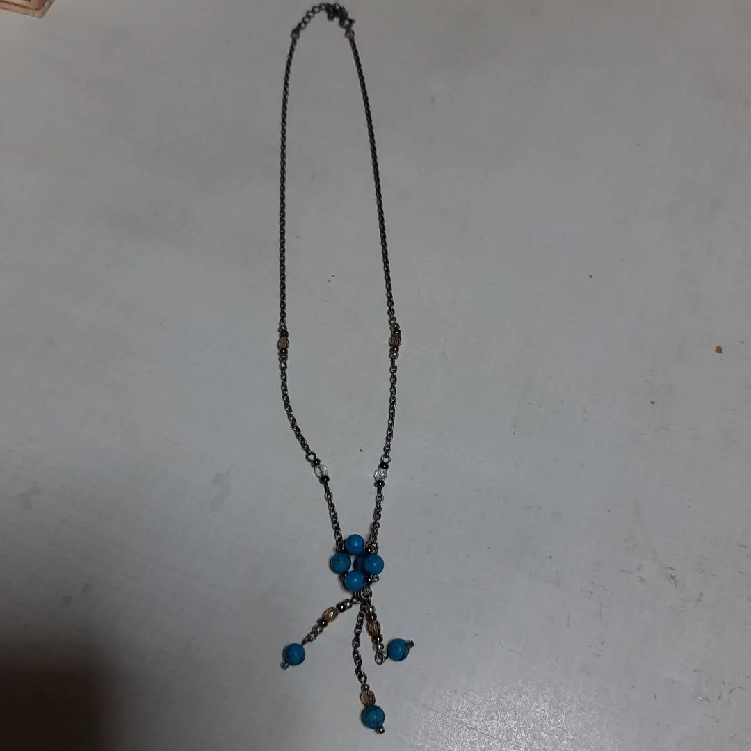 Thumbnail of ★Price reduced↓★* Turquoise Blue Bead Long Necklace