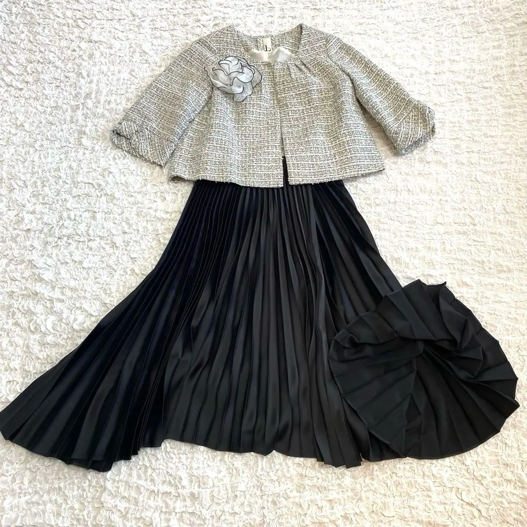 正式3件套 粗花呢×百褶裙 UNIQLO×Theory M碼 的縮圖