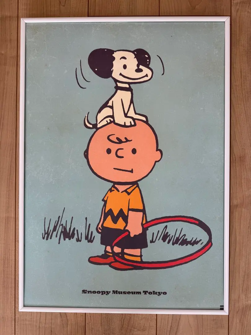 スヌーピー(Snoopy)原画風ポスター額縁付き  ※値下げ 黒額付きポスター】スヌーピー PEANUTS ピーナッツ ⑨ハウス