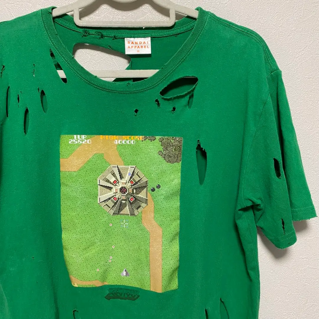 レア　未使用　スーパーゼビウス　ガンプの謎　Tシャツ 緑　3XL　zevious レア 未使用 スーパーゼビウス ガンプの謎 Tシャツ 緑 3XL
