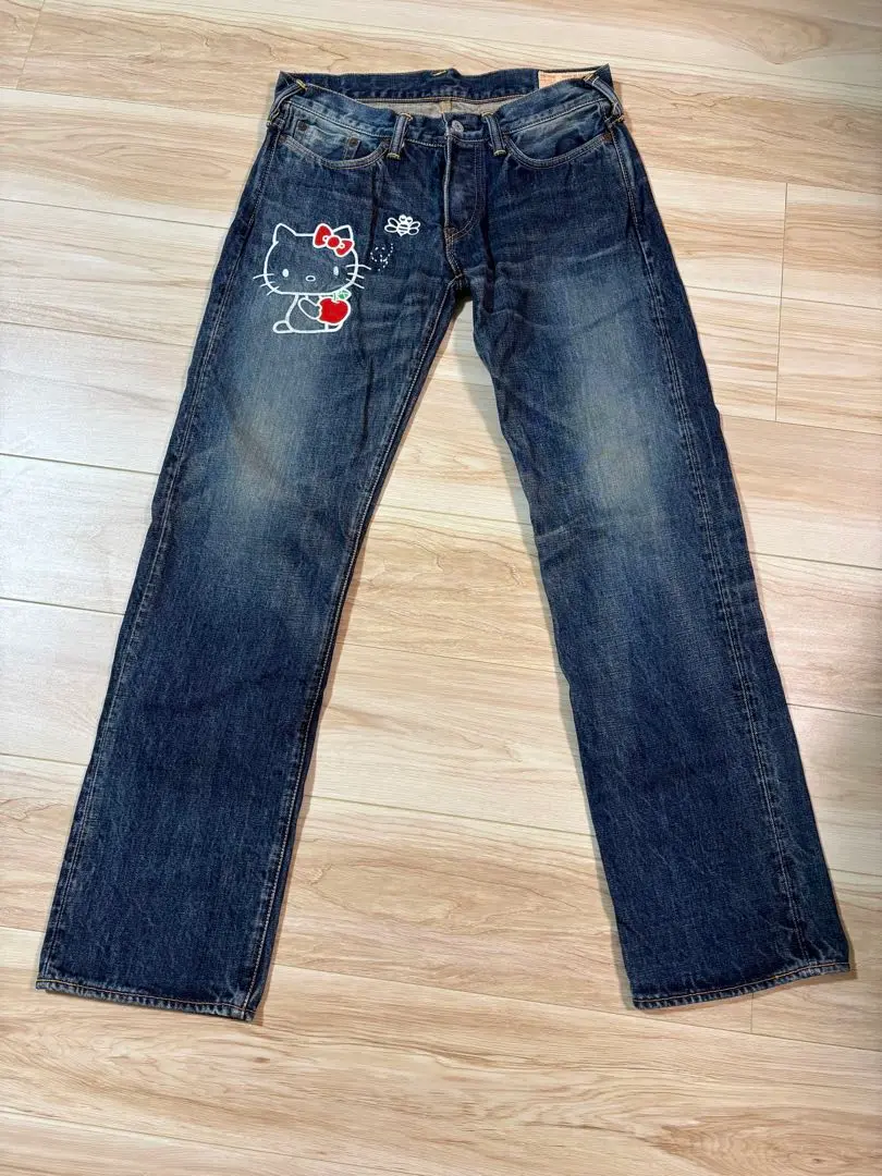 evisu NO.2 ハローキティ デニムパンツ 34×35 中古・古着通販】EVISU (エビス) HELLO KITTY (ハローキティ