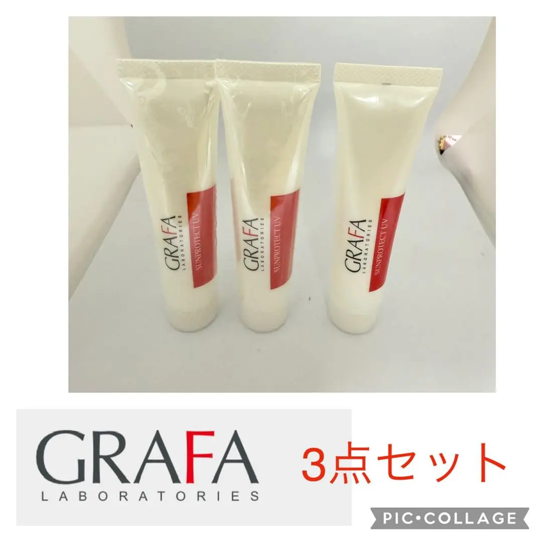 グラファ　サンプロテクトUV 日焼け止め25g　5本セット サンプル1枚付 グラファ サンプロテクト UV 25g SPF40 PA+++