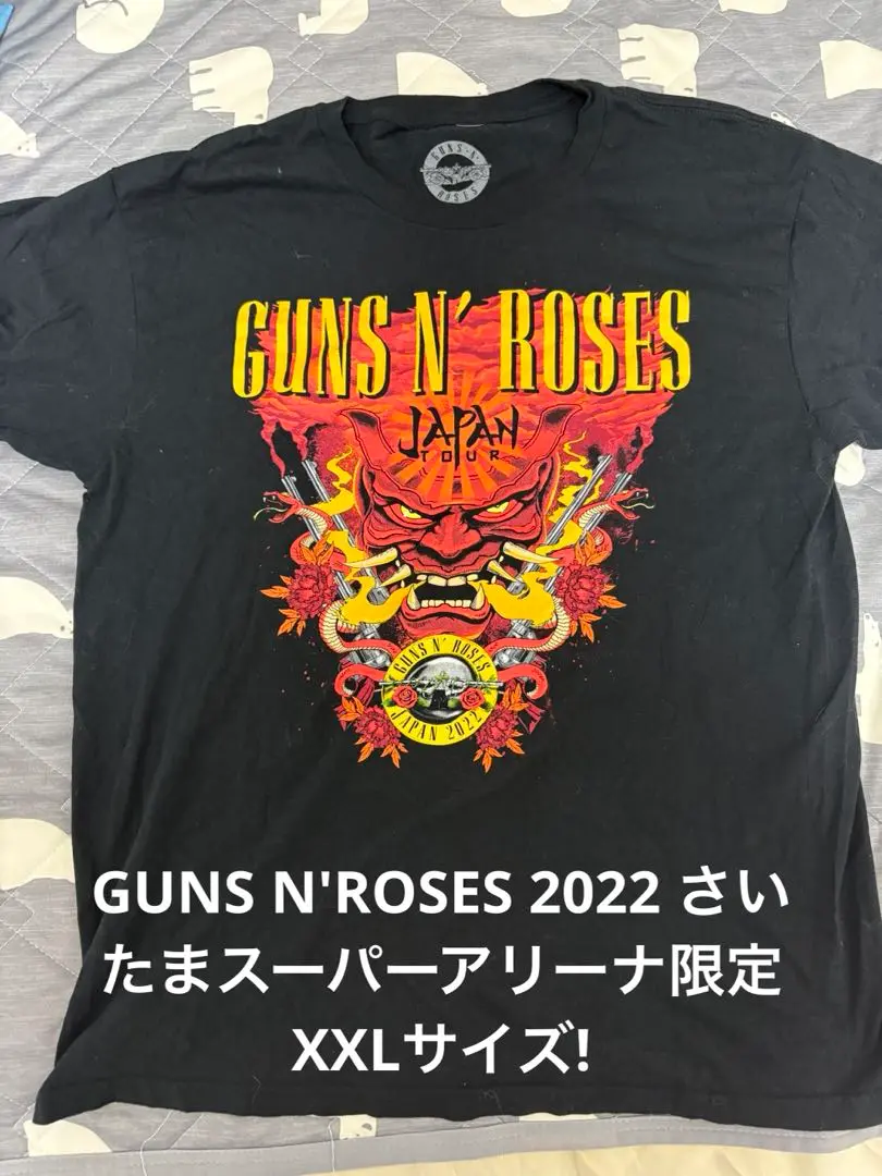 未使用　2022年Guns N' Roses日本公演限定Tシャツ　Sサイズ Guns N' Rosesガンズアンドローゼズ2022日本公演限定Tシャツ