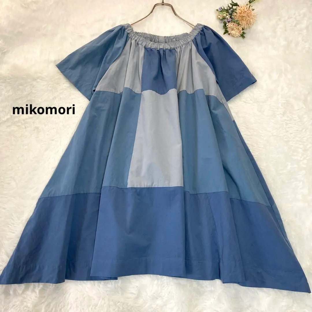 【新品タグ付】mikomori ミコモリ チェック ひざ丈ワンピース　フリル 2025年最新】ミコモリ ひざ丈ワンピースの人気アイテム - メルカリ