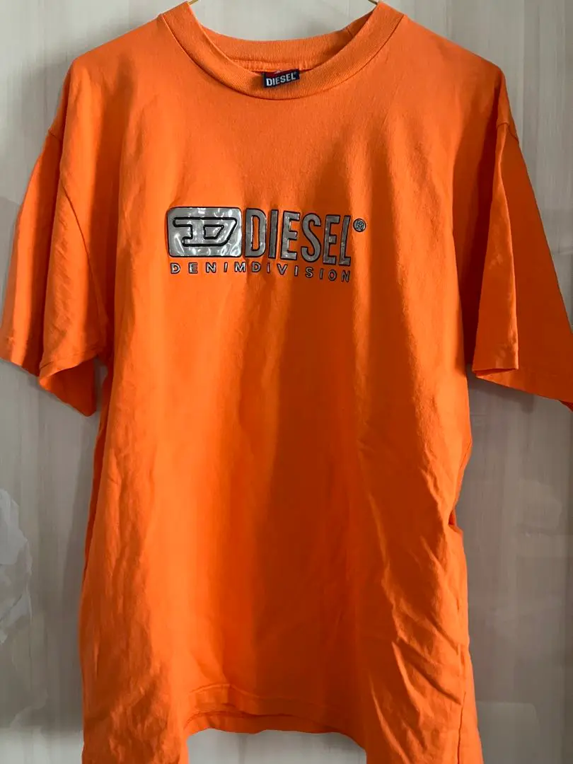 【希少・正規品・美麗】DIESEL オレンジ系 半袖Tシャツ DIESEL - 【あいみょん着用】DIESEL Tシャツ T-ELE オレンジ