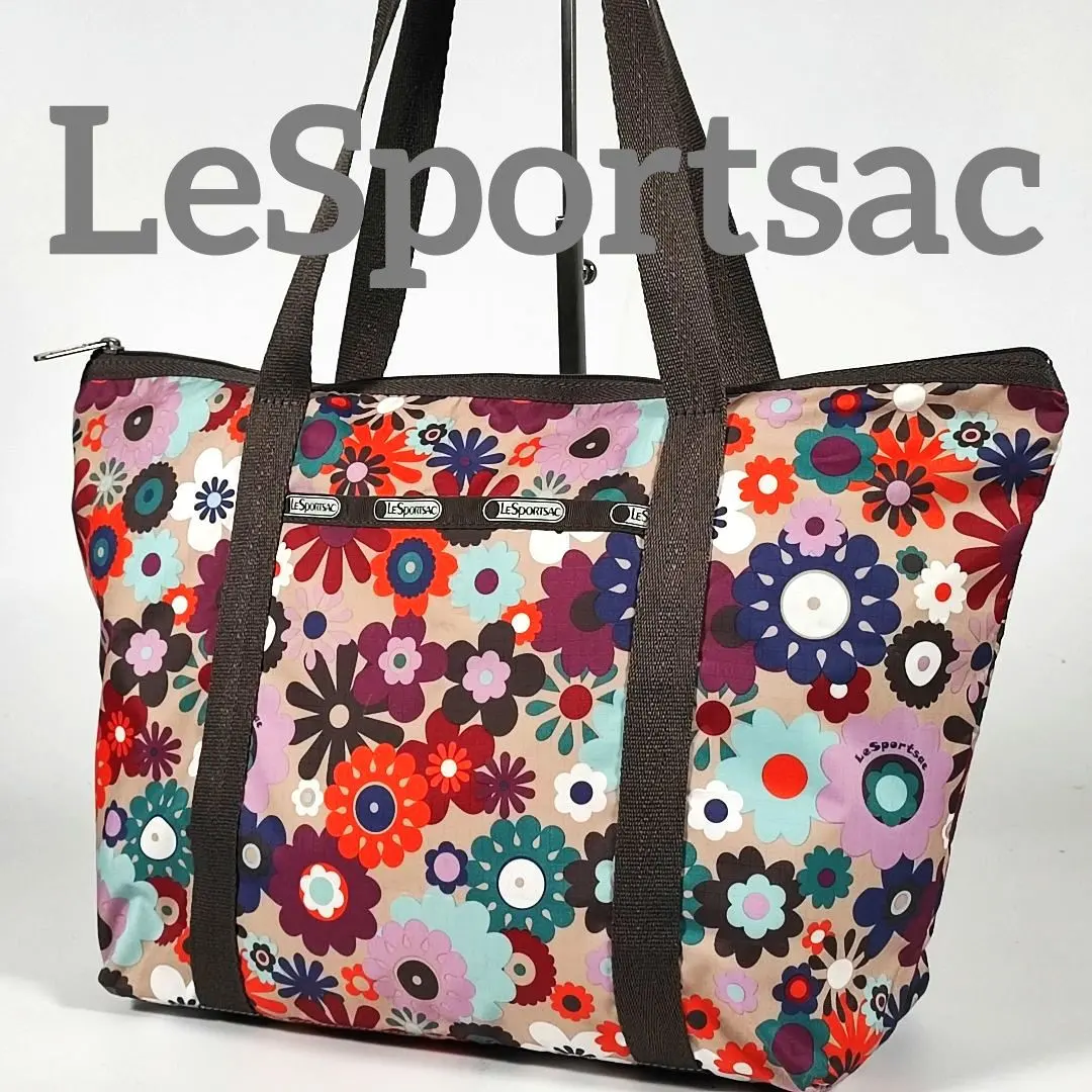 Thumbnail of Excellent Condition LeSportsac Tote Bag Floral Pattern Large Capacity Multi-Pocket Nylon Lightweight