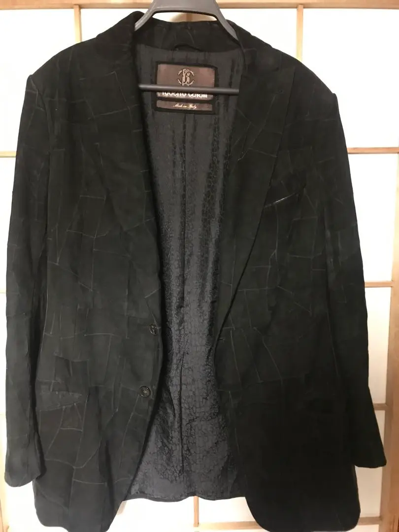 ロベルトカヴァリ Roberto Cavalli レザー テーラードジャケット ロベルト カヴァリ(ROBERTO CAVALLI)メンズ/テーラード