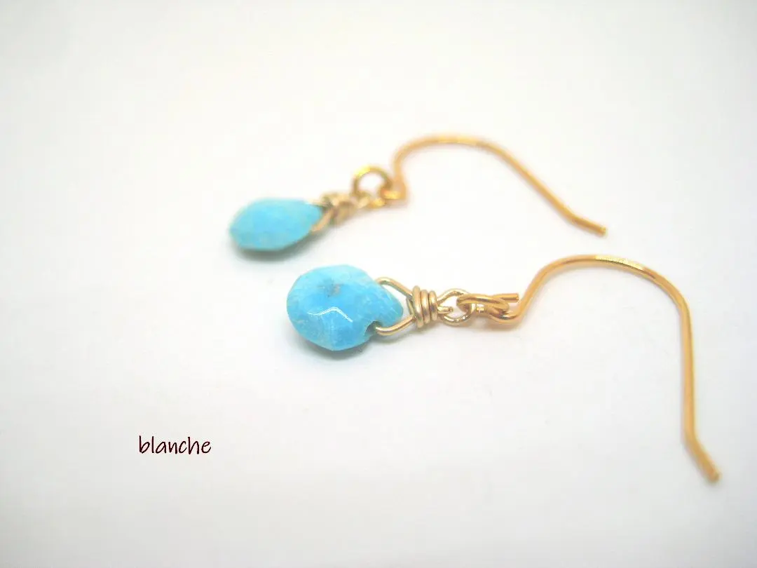 Thumbnail of 14KGF Sleeping Beauty (Turquoise) Earrings II