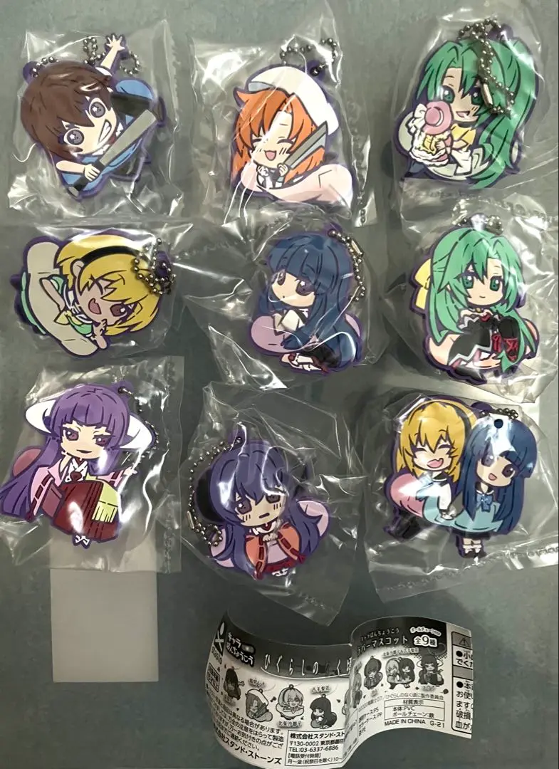ひぐらしのなく頃に　暦　レナ　ラバーストラップ&アクリルキーホルダー 未開封 ひぐらしのなく頃に 暦 レナ ラバーストラップ&アクリル