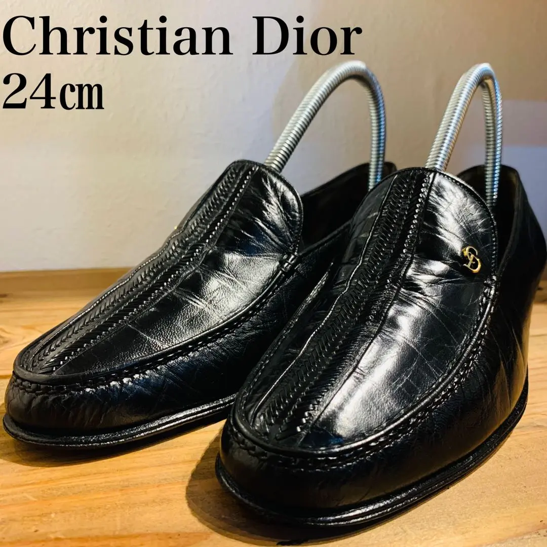 Christian Dior パンプス　本革　ローファー　黒　ブラック　24.0 DIOR | ローファー&フラットシューズ |ウィメンズシューズ