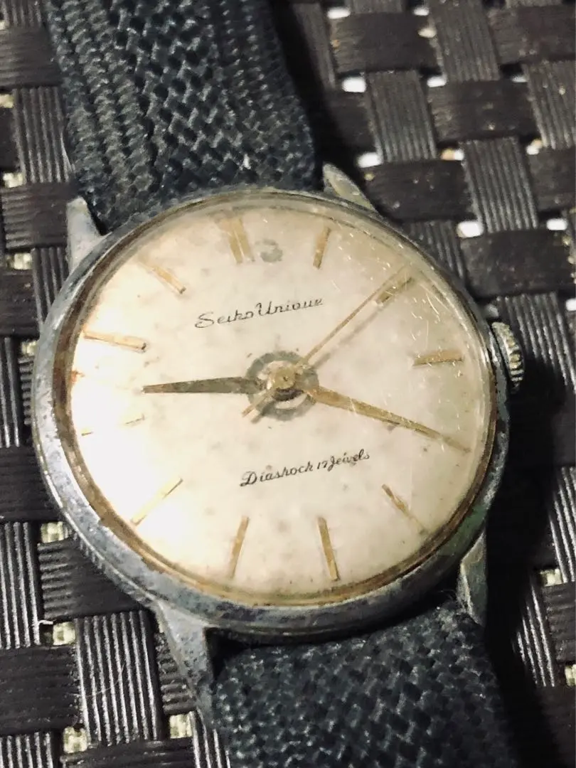 SEIKO UNIQUE DIAshock 17Jewelsステンレス製腕時計 （SEIKO