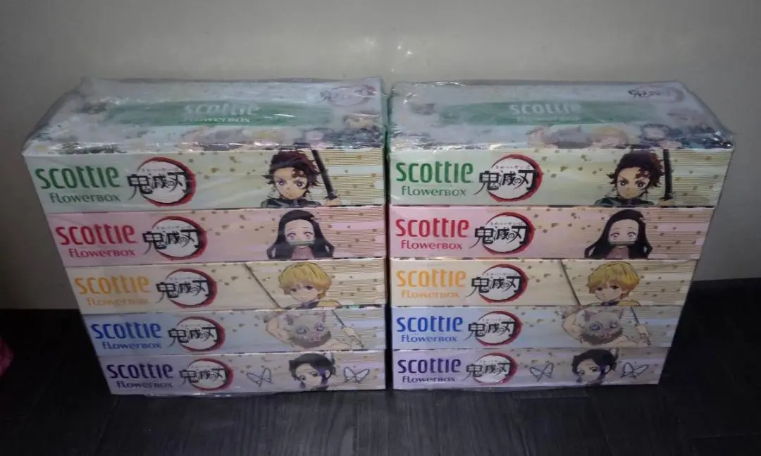 【第一弾】鬼滅の刃 scottie FLOWERBOX ティッシュ 30箱セット スコッティ 数量限定 鬼滅の刃 スコッティ ティシュー フラワー