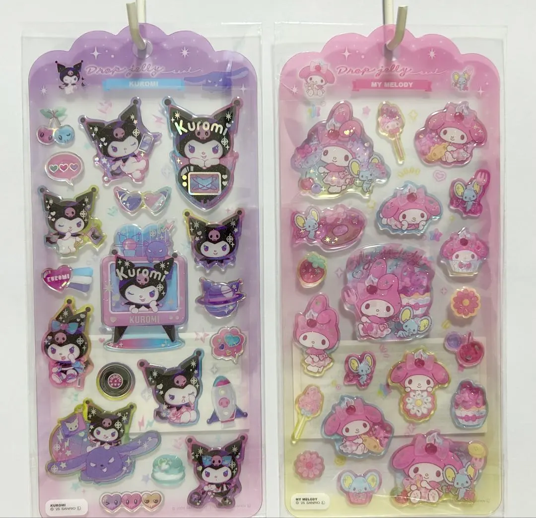 Thumbnail of 【Anonymous Shipping】Brand New & Unopened‼️ Drop Jewelry Stickers My Melody Kuromi MeloKuro