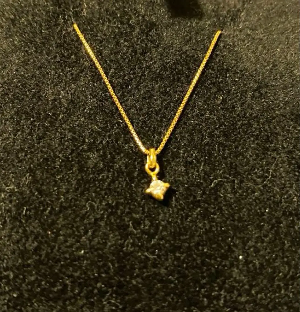 【廃盤,希少】アガット　深津ネックレス　K18　ダイヤモンド agete - 美品 k18 YG agate ダイヤ ネックレス ✨ 18金 深津