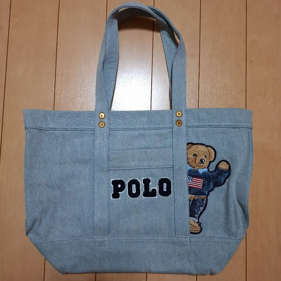 ラルフローレン☆ポロベア ミディアムサイズ/デニムトート (POLO