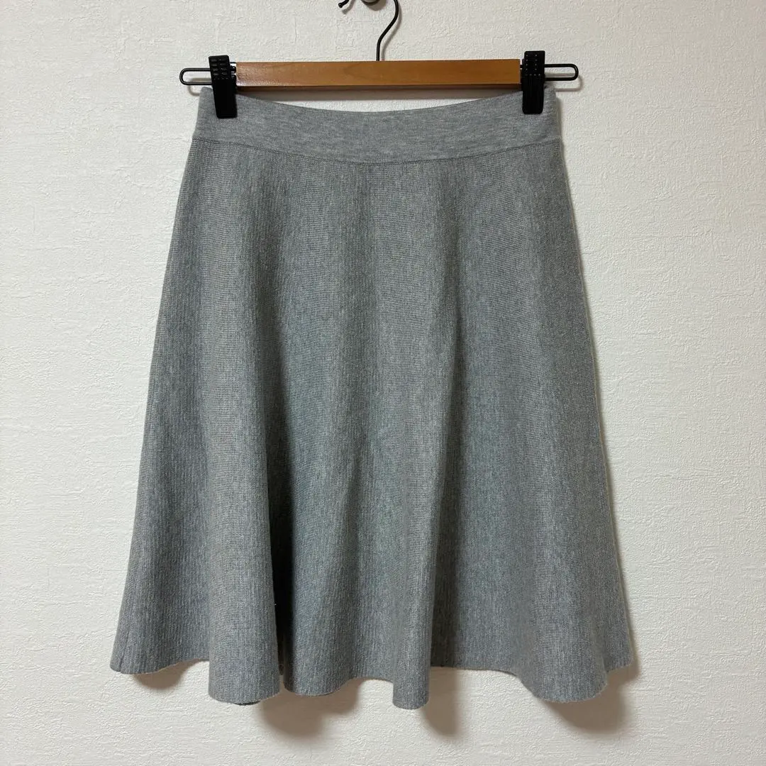 Thumbnail of JILL STUART Gray Flare Skirt Knee Length Knit-like Women's F