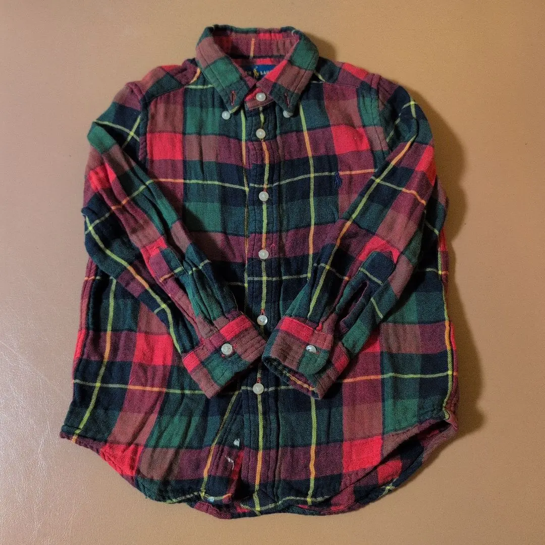 Thumbnail of Ralph Lauren 4T 110cm check shirt flannel shirt