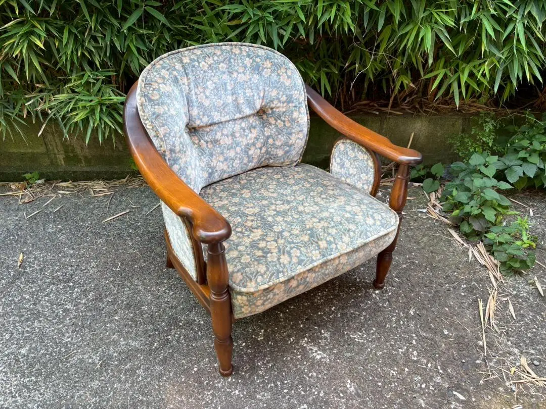 【中古】カリモク　1人掛け用椅子 カリモク家具 karimoku 一人掛け回転ソファ チェア 中古品