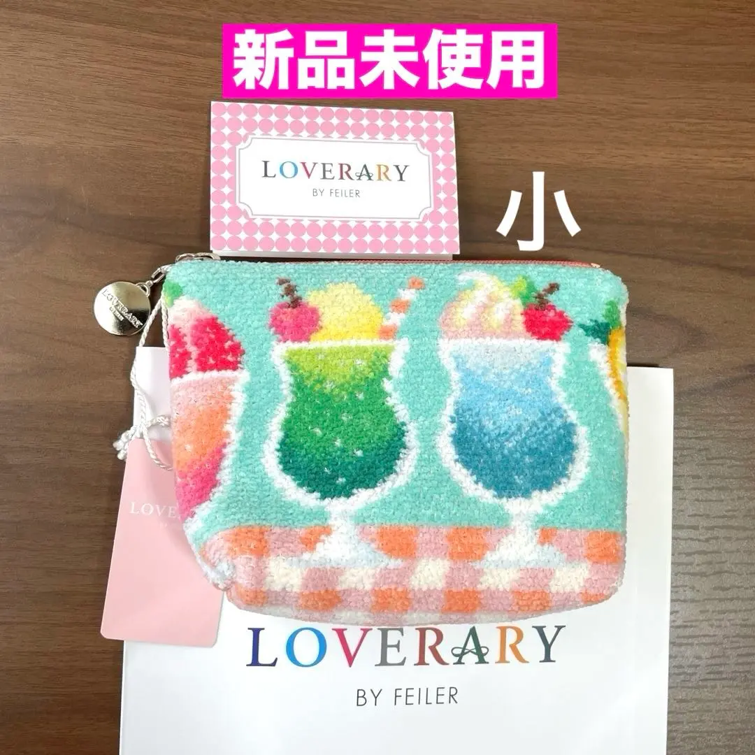 新発売　完売　フェイラー  ラブラリーパーラー　ポーチ　大　クリームソーダ Amazon.co.jp: ラブラリーバイフェイラー FEILER ラブラリー
