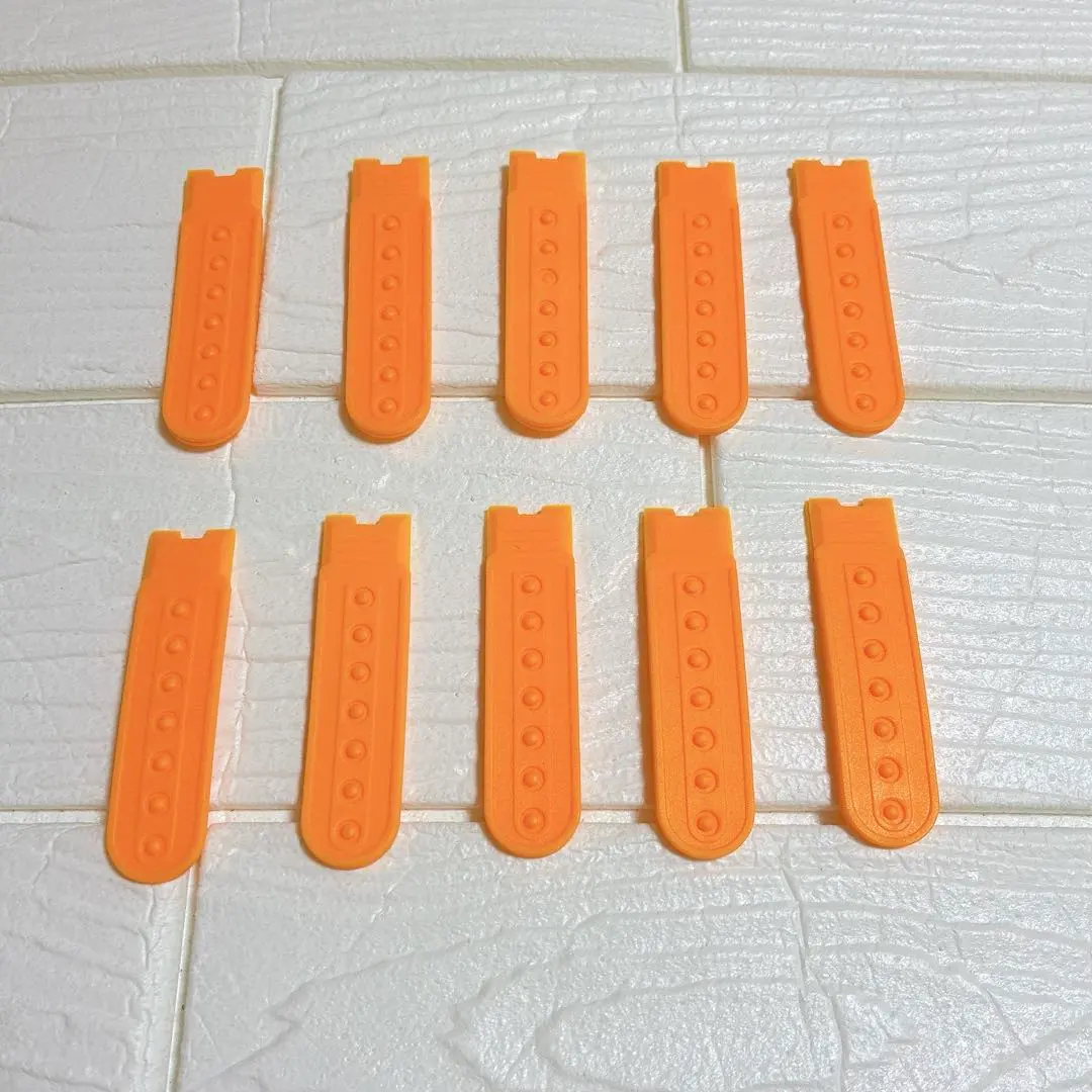 Thumbnail of Hat Replacement Straps Cap Adjusters Orange, 10 pieces