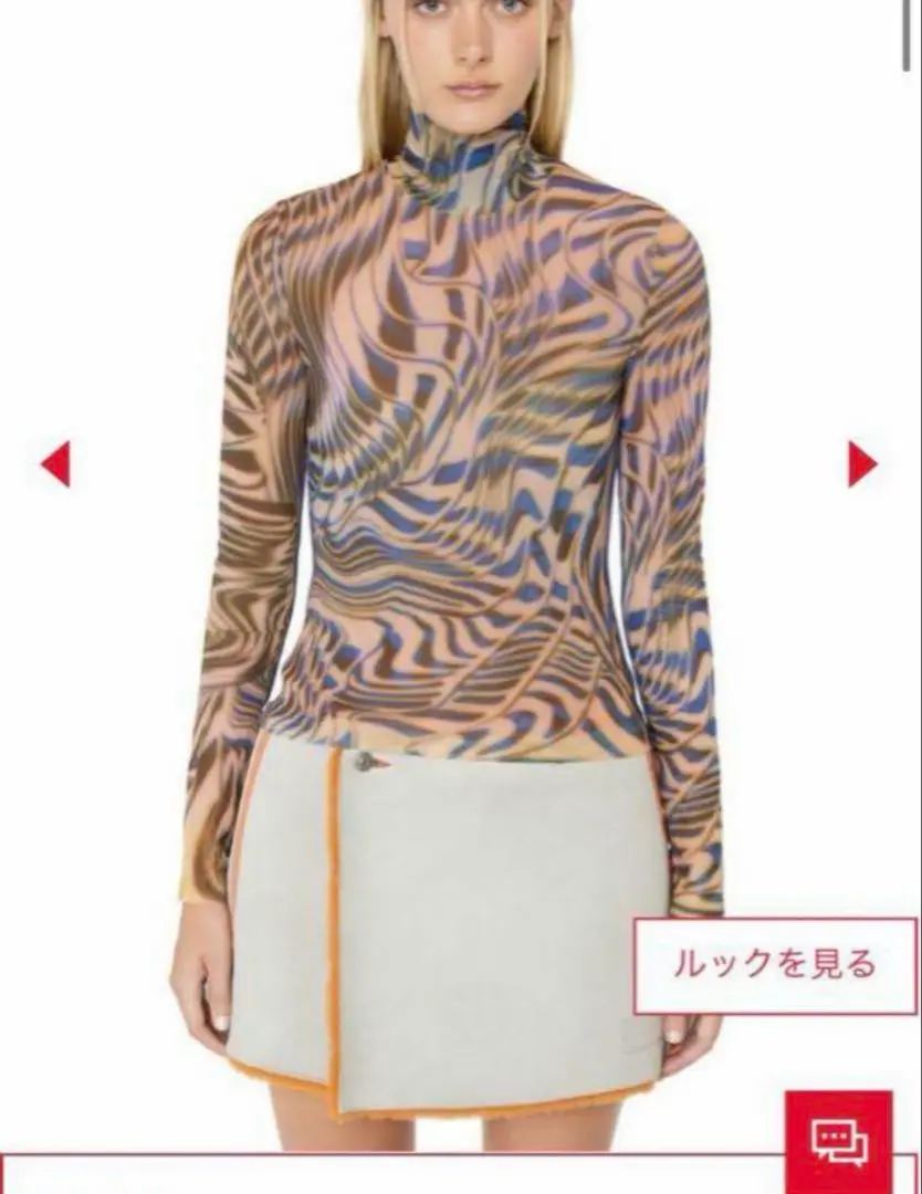 24aw 受注会品　diesel パワーネット　セカンドスキン　y2k 2025年最新】セカンドスキン dieselの人気アイテム - メルカリ