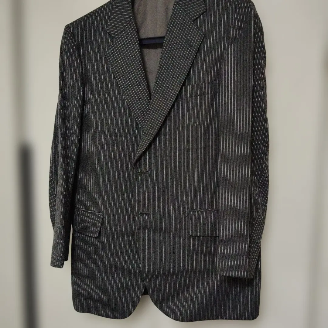 Thumbnail of Tamaya Order High-Grade Gray Striped Suit 3-Piece Set