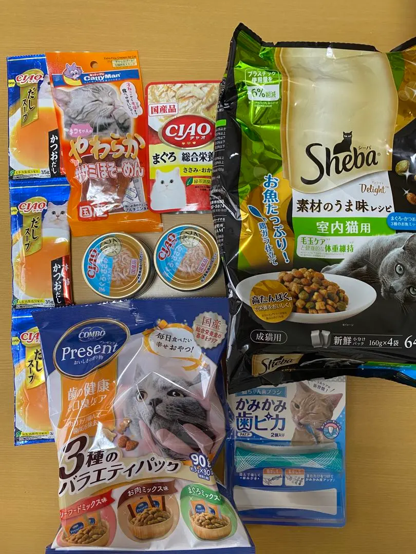 Thumbnail of CIAO & Sheba cat food set