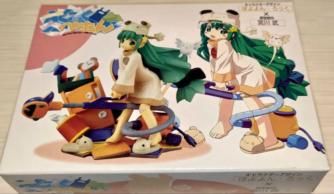 フィギュア　みーこちゃんスク水フィギュア(紺スク水+黒ニーソ)「すく水ぺったん」ぽよよん・ろっく×宮川武 未開封 ぽよよんろっく すく水ぺったん スク水フィギュア 【宮川