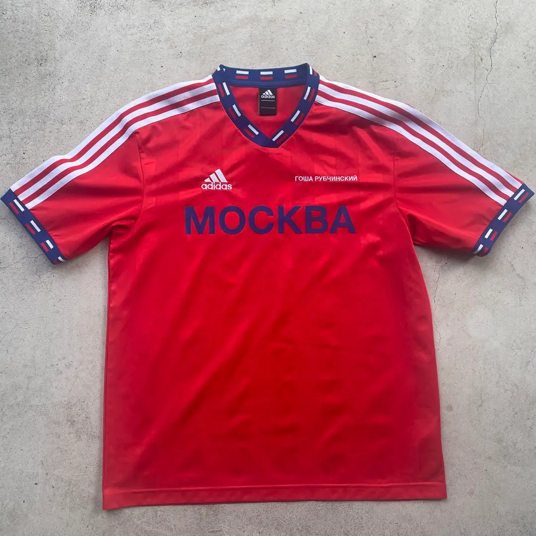 ゴーシャラブチンスキー アディダス 長袖サッカーシャツ S 赤 gosha ゴーシャラブチンスキー アディダス 長袖サッカーシャツ S 赤