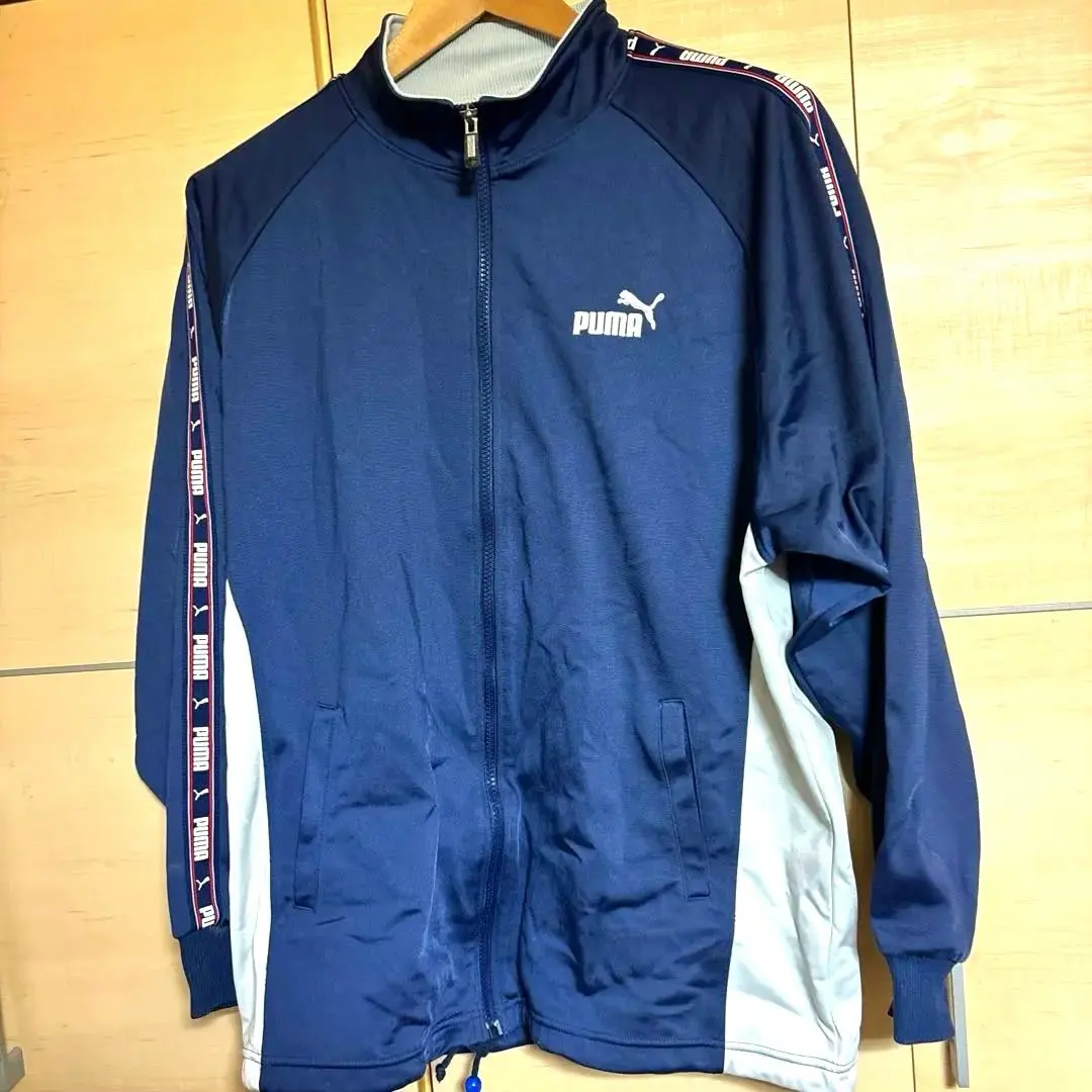 Thumbnail of PUMA Navy Gray Zip-up Jacket - Vintage
