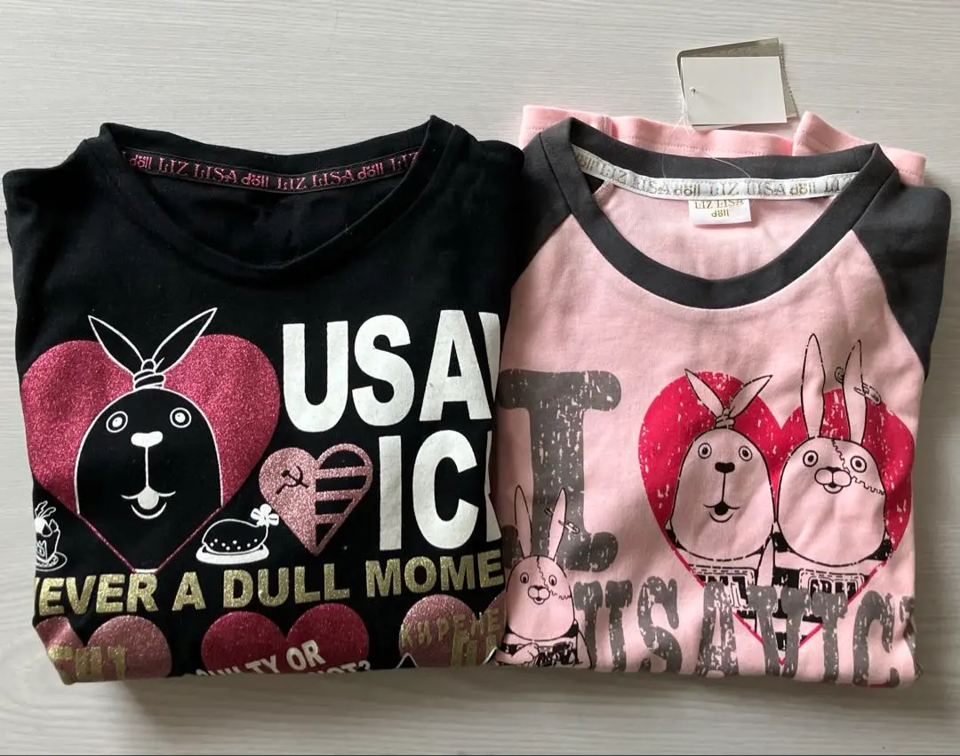 平成レトロ LIZ LISAdoll ウサビッチコラボ限定品 プーチン Tシャツ 平成レトロ LIZ LISAdoll ウサビッチコラボ限定品 プーチン T