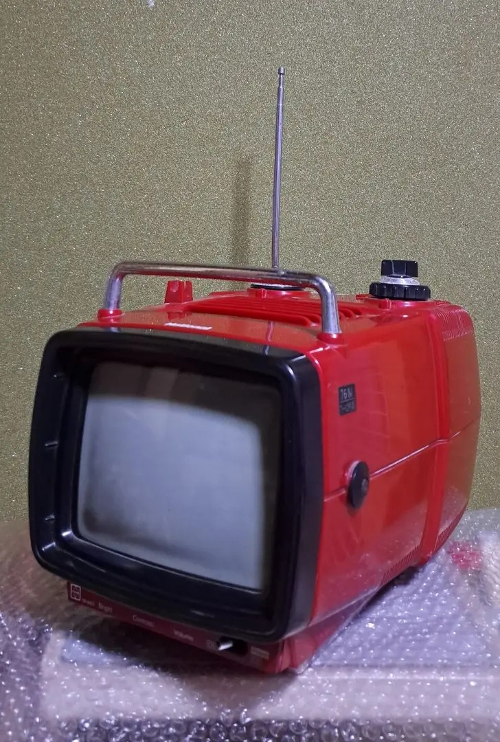 ナショナルトランジスタテレビ 昭和レトロ ブラウン管 赤