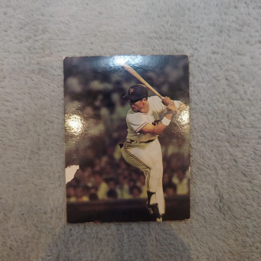 Thumbnail of 73 Calbee Pro Baseball Card No. 9 Sadaharu Oh, Flag Version B Type