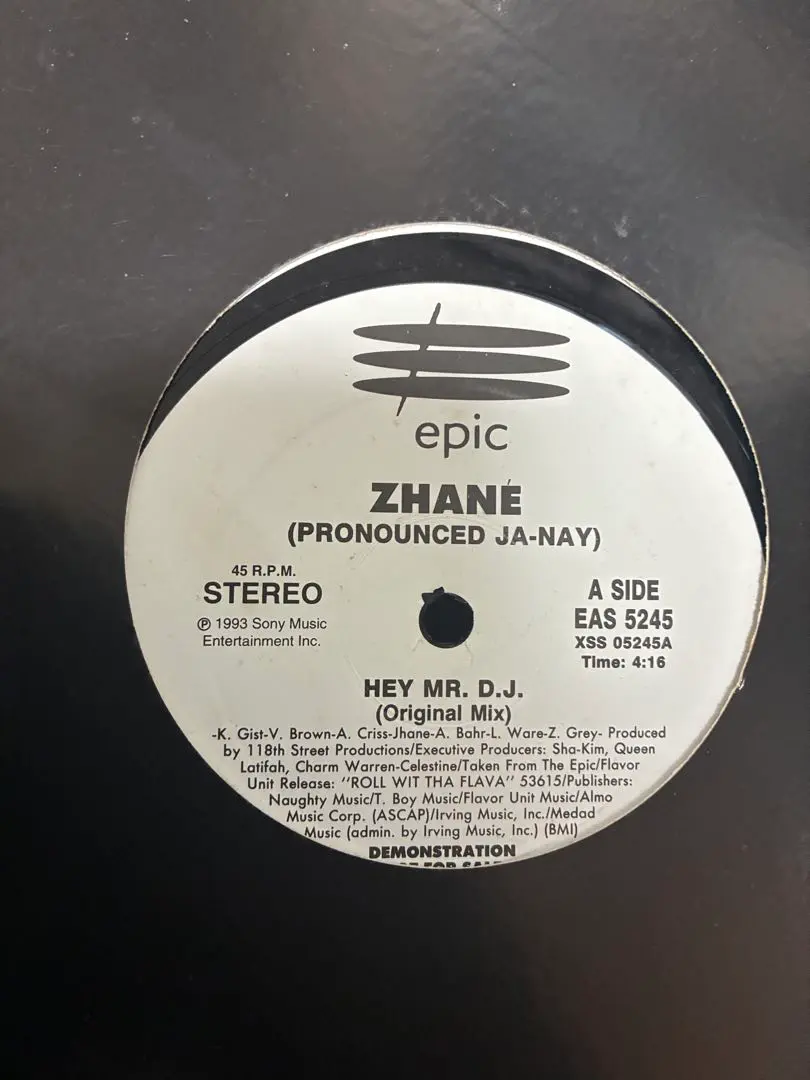 ⭐︎限定盤⭐︎ Zhane / HEY MR. D.J. （新品未使用） ZHANE / Hey Mr. D.J. (49 77121, 12inch) – TICRO MARKET