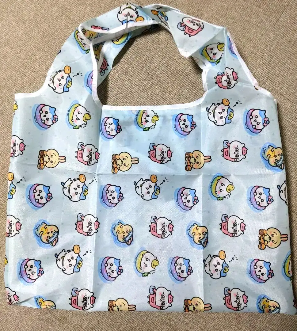 Thumbnail of Summer Chiikawa Swim Ring Pool Character Pattern Eco Bag Large Capacity