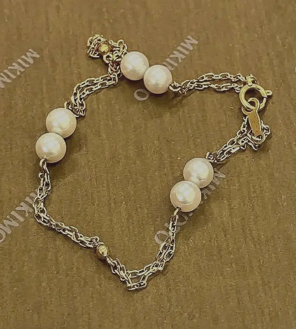 ☆美品☆ミキモト　K14 ベビーパール　ブレスレット MIKIMOTO ミキモト ブレスレット ベビーパール 真珠 4.8mm
