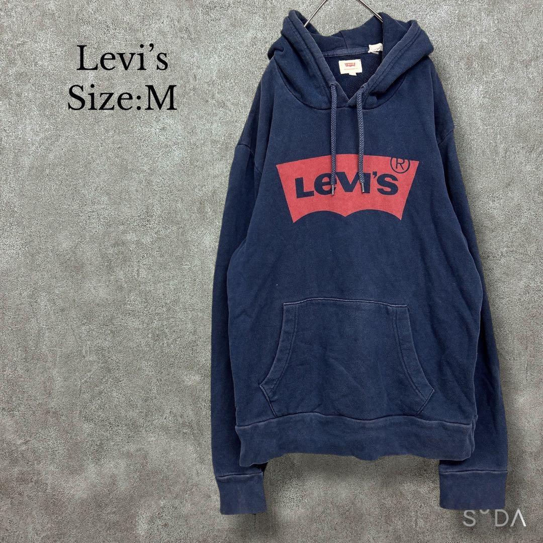 Thumbnail of ⭐︎ Levi's [Men's M] Big Logo Print Sweatshirt Hoodie Pullover