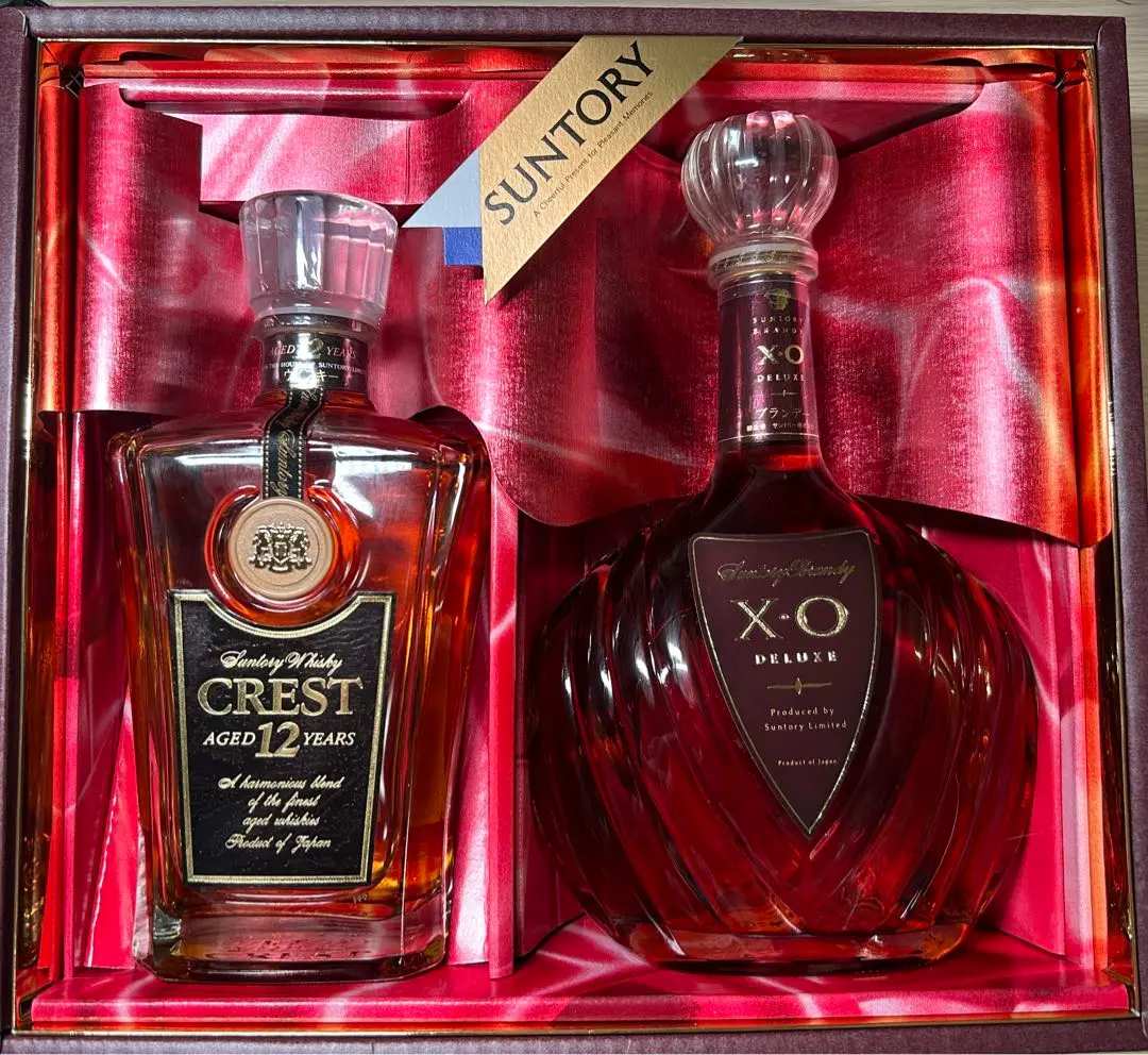 サントリー CREST 12年 ウイスキー& ブランデーXOD01 デラックス サントリーブランデー X.O 全国配送可能 サントリー ウイスキー