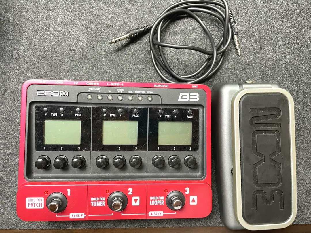 Zoom B3　マルチエフェクター　配線付き Zoom B3マルチエフェクター配線付き