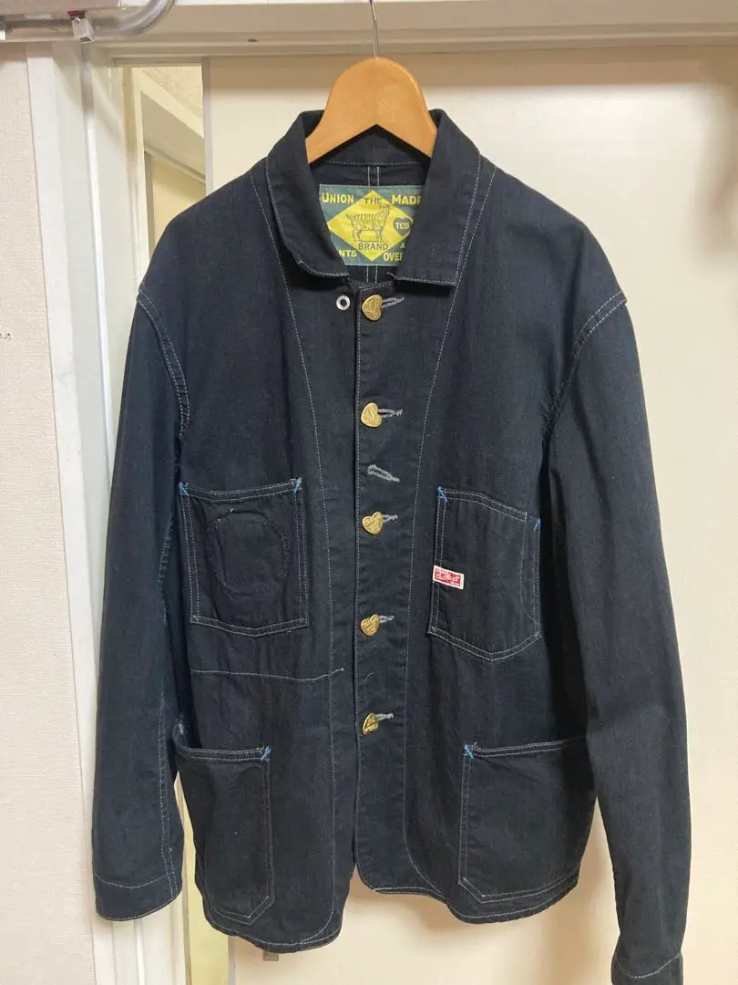 ❤️完売❗️TCBジーンズ『BLACK CATS』カバーオール❤️LVCリーバイス TCB jeans TCBジーンズ TCB BLACK CAT JK DENIM ブラック