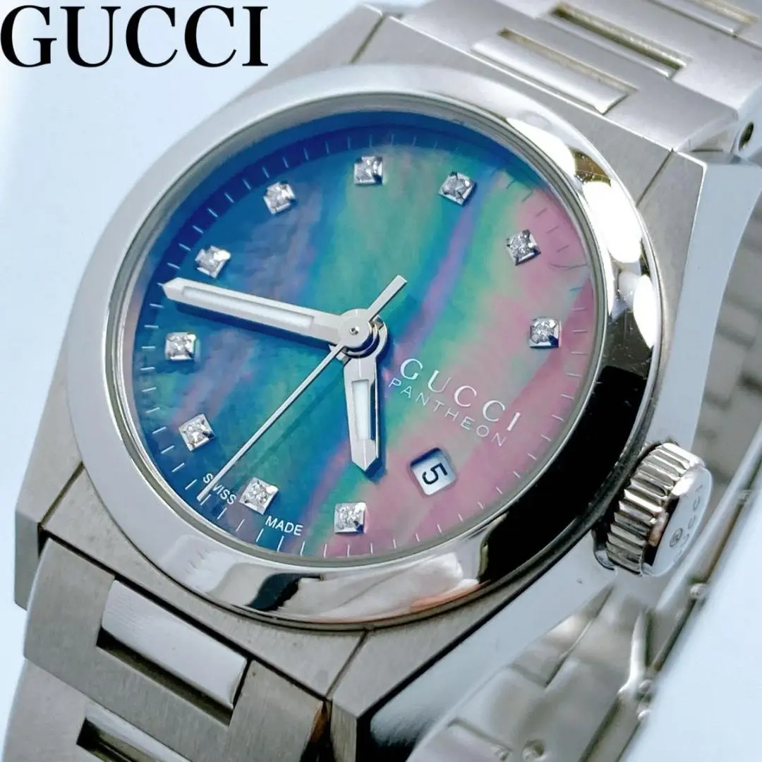 ＊正規品GUCCIグッチ パンテオンレディース腕時計Y115502/115.5 2025年最新】グッチ パンテオン 115.5の人気アイテム - メルカリ