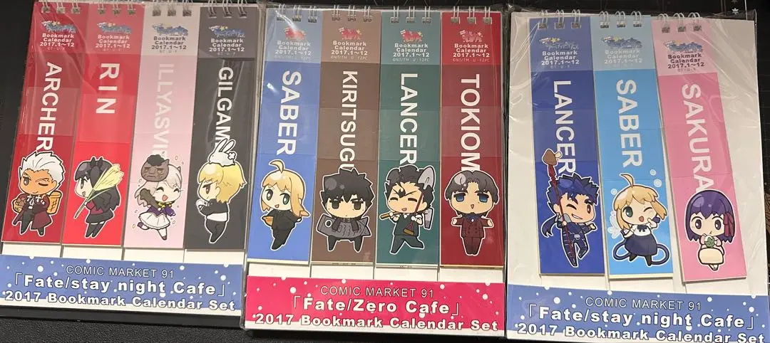 Fate Zero ゼロカフェ しおりカレンダー 色校 ufotable ゼロカフェ カレンダー 2016 Fate アニメジャパン限定
