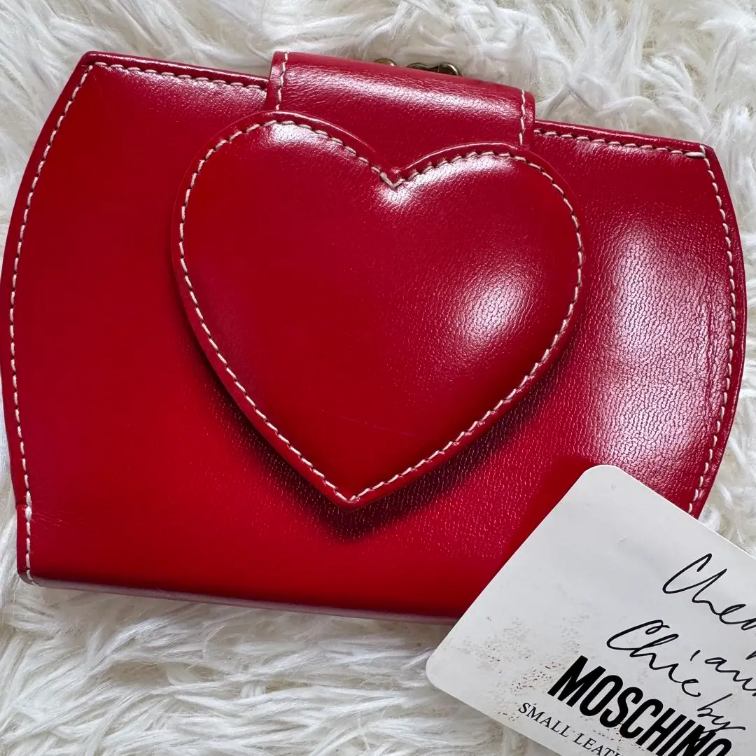 【新品未使用】 モスキーノ 二つ折り財布 ハート ナイロン スナップボタン 2025年最新】MOSCHINO レディース 折り財布の人気アイテム