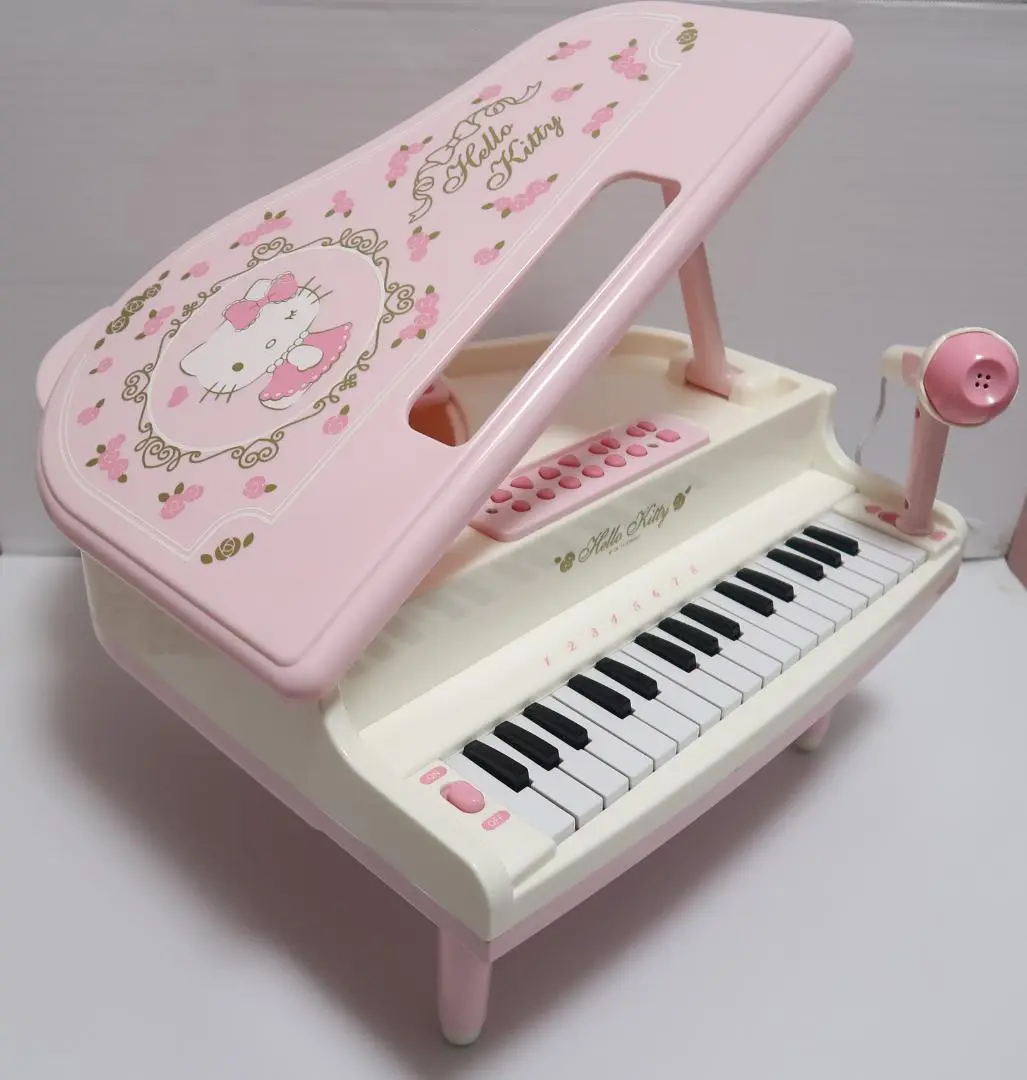 ハローキティ　グランドピアノ　オルゴール・ジュエリーケース　美品 ハローキティ グランドピアノ オルゴール・ジュエリーケース 美