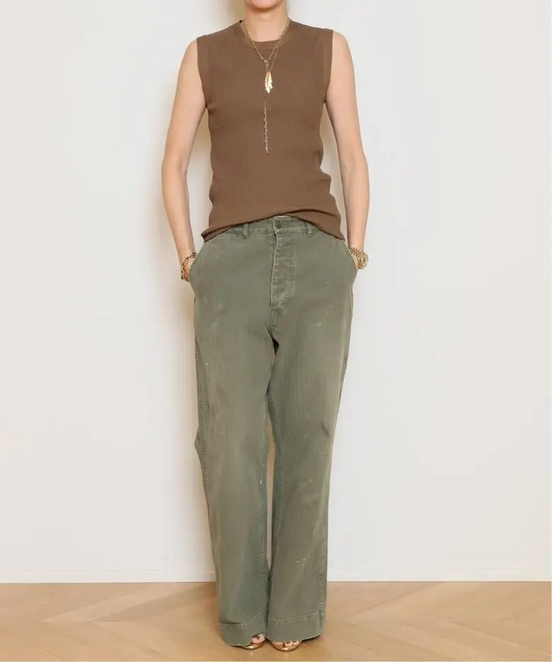 未使用 HERILL 2025SS USMC HBT Pants 1 紺 HERILL 25SS 